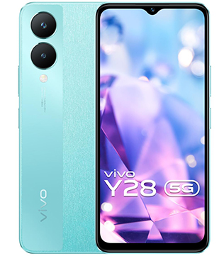 Vivo Y28 5G 4GB RAM, 64GB Storage (Glitter Aqua)
