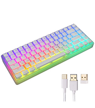 ZEBRONICS ZEB MAX NINJA 200 Wireless Mechanical Keyboard (White)